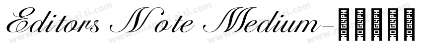 Editors Note Medium字体转换